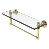 Waverly Place Collection Glass Vanity Shelf with Integrated Towel Bar