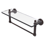 Waverly Place Collection Glass Vanity Shelf with Integrated Towel Bar