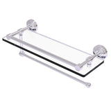 Waverly Place Collection Paper Towel Holder with Gallery Rail Glass Shelf