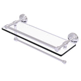 Waverly Place Collection Paper Towel Holder with Gallery Rail Glass Shelf