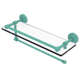 Waverly Place Collection Paper Towel Holder with Gallery Rail Glass Shelf