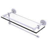 Waverly Place Collection Paper Towel Holder with Gallery Rail Glass Shelf
