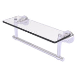 Washington Square Collection Glass Vanity Shelf with Integrated Towel Bar