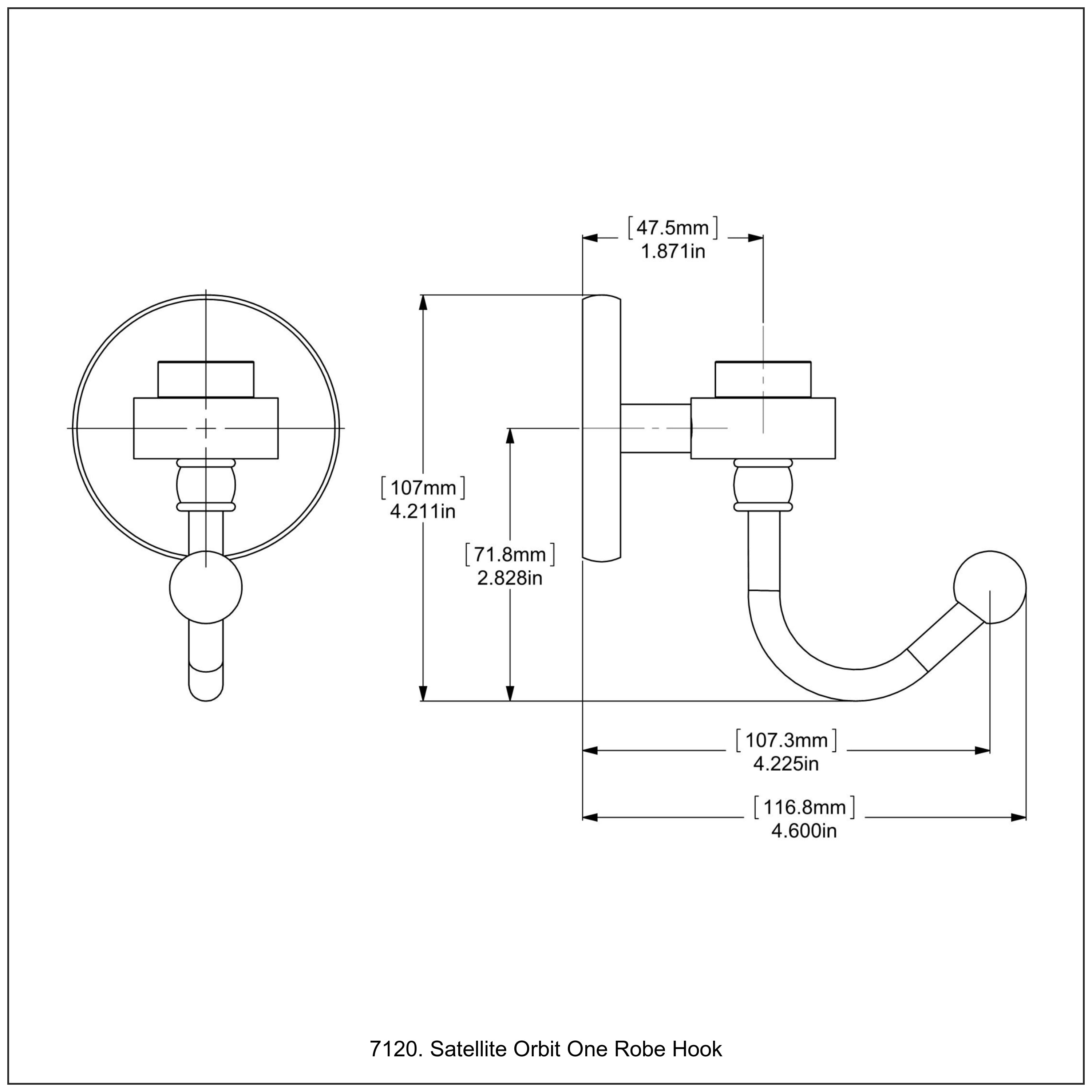 Satellite Orbit One Collection Robe Hook