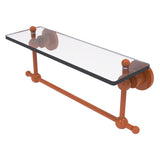 Astor Place Vanity Glass Shelf with Integrated Towel Bar