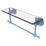 Astor Place Vanity Glass Shelf with Integrated Towel Bar