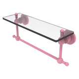 Astor Place Vanity Glass Shelf with Integrated Towel Bar