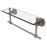 Astor Place Vanity Glass Shelf with Integrated Towel Bar