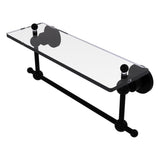 Astor Place Vanity Glass Shelf with Integrated Towel Bar