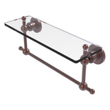 Astor Place Vanity Glass Shelf with Integrated Towel Bar