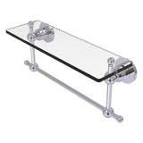 Astor Place Vanity Glass Shelf with Integrated Towel Bar