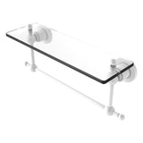 Astor Place Vanity Glass Shelf with Integrated Towel Bar