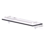 Carolina Crystal Collection Glass Shelf with Gallery Rail