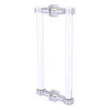 Clearview Collection Back to Back Shower Door Pull with Dotted Accents