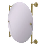 Dottingham Collection Round Frameless Rail Mounted Mirror
