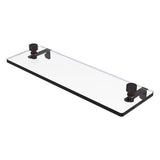Foxtrot Collection Glass Vanity Shelf with Beveled Edges