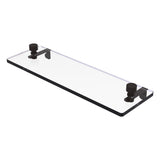 Foxtrot Collection Glass Vanity Shelf with Beveled Edges