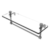 Foxtrot Collection Glass Vanity Shelf with Integrated Towel Bar