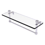 Foxtrot Collection Glass Vanity Shelf with Integrated Towel Bar