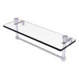 Foxtrot Collection Glass Vanity Shelf with Integrated Towel Bar