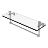 Foxtrot Collection Glass Vanity Shelf with Integrated Towel Bar
