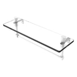 Foxtrot Collection Glass Vanity Shelf with Integrated Towel Bar