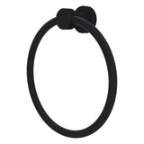 Foxtrot Collection 6 Inch Round Towel Ring - Solid Brass Wall Mount