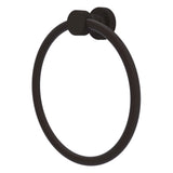 Foxtrot Collection 6 Inch Round Towel Ring - Solid Brass Wall Mount