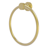 Foxtrot Collection 6 Inch Round Towel Ring - Solid Brass Wall Mount