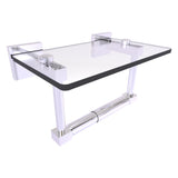 Montero 2 Post Toilet Paper Holder with Glass Shelf