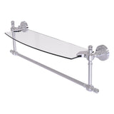 Retro Dot Collection Glass Vanity Shelf with Integrated Towel Bar