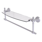 Retro Dot Collection Glass Vanity Shelf with Integrated Towel Bar