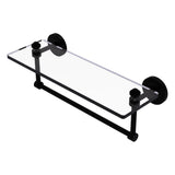 Southbeach Collection Glass Vanity Shelf with Integrated Towel Bar