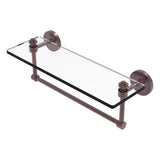 Southbeach Collection Glass Vanity Shelf with Integrated Towel Bar