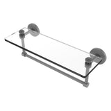 Southbeach Collection Glass Vanity Shelf with Integrated Towel Bar