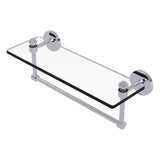 Southbeach Collection Glass Vanity Shelf with Integrated Towel Bar