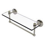 Southbeach Collection Glass Vanity Shelf with Integrated Towel Bar