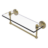 Southbeach Collection Glass Vanity Shelf with Integrated Towel Bar