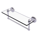Southbeach Collection Glass Vanity Shelf with Integrated Towel Bar