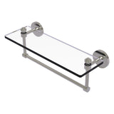 Southbeach Collection Glass Vanity Shelf with Integrated Towel Bar