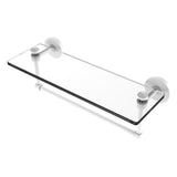 Southbeach Collection Glass Vanity Shelf with Integrated Towel Bar