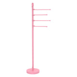 Freestanding 49 Inch 4 Pivoting Swing Arm Towel Valet