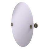 Frameless Oval Tilt Mirror with Beveled Edge