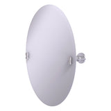 Frameless Oval Tilt Mirror with Beveled Edge