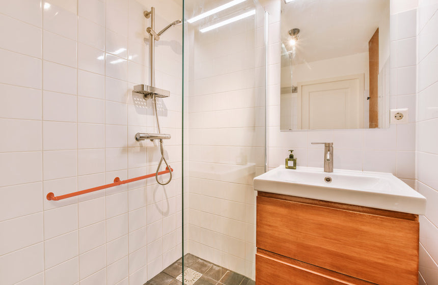 Decorative Grab Bars Deliver an Elegant Balance for Bathroom Design and Safety