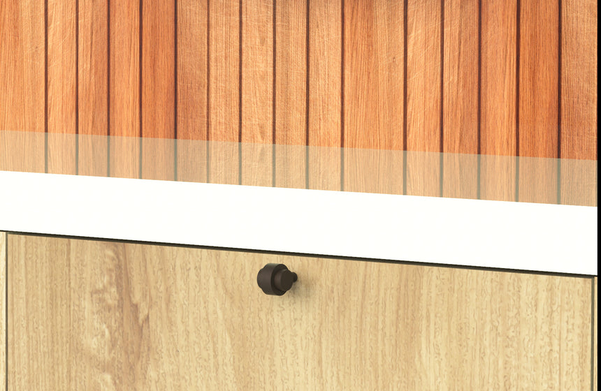 Update the Office Kitchen with Decorative Brass Hardware