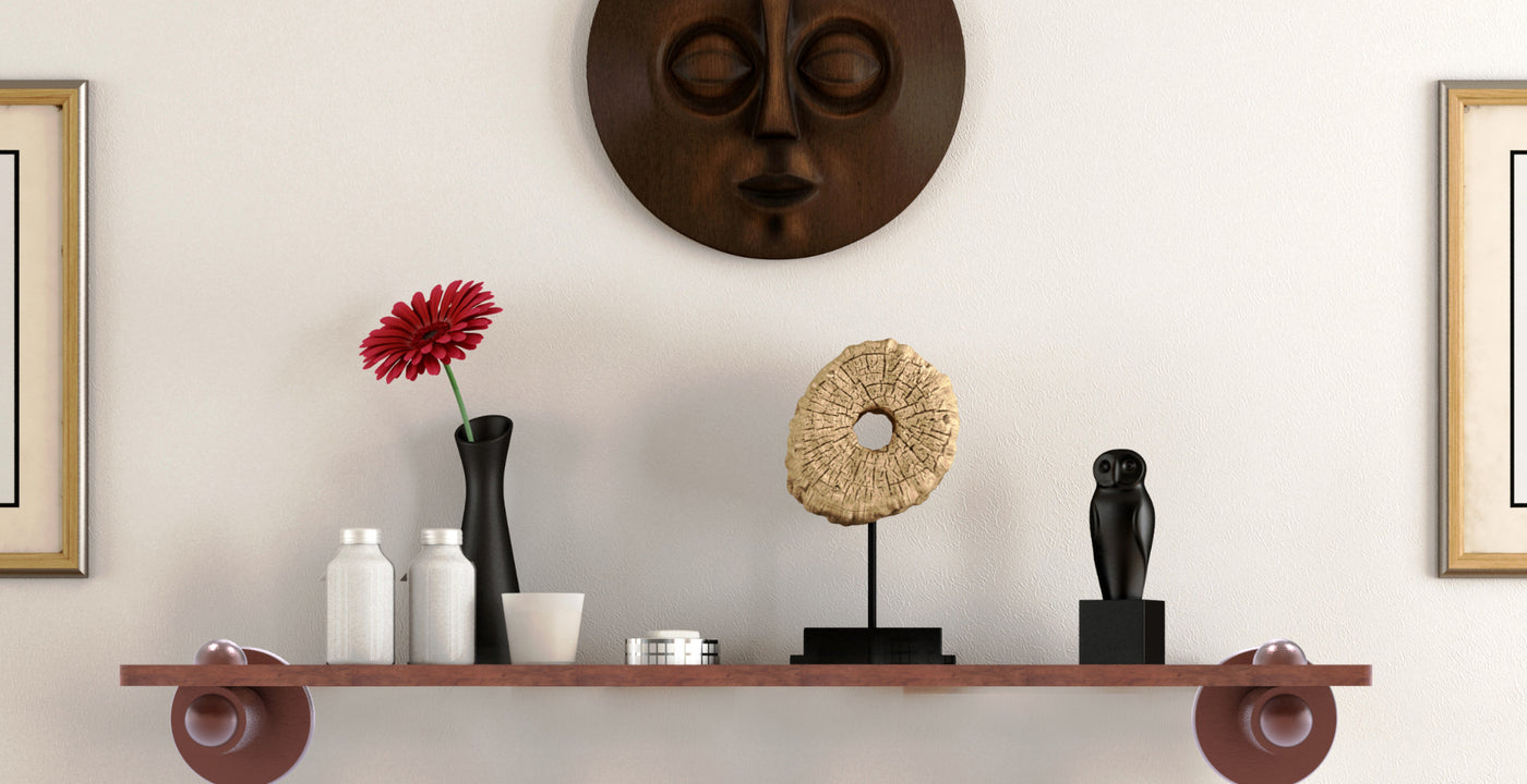 Strong, Stylish Brass and Wood Shelves