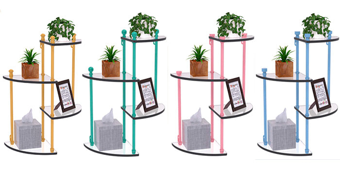 New Product! Decorative Four-Tier Glass Shelving