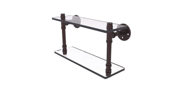 Double Glass Shelves