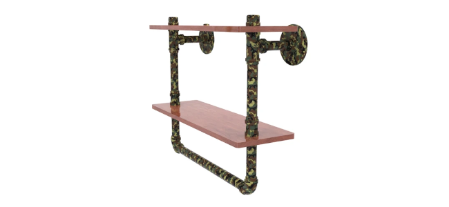 Double Wood Shelves